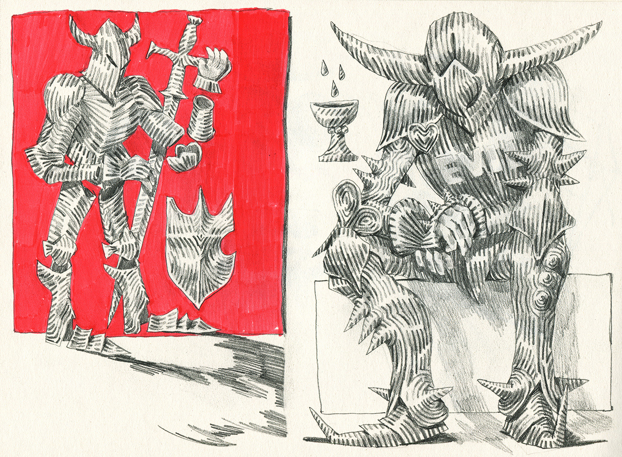 some of the original ishioka-based sketches